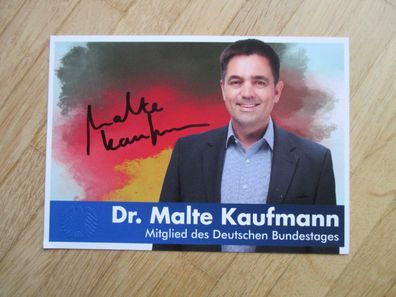 MdB AfD Politiker Dr. Malte Kaufmann - handsigniertes Autogramm!!