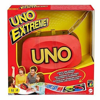 UNO Extreme! Kartenspiel mit Kartenwerfer Gesellschaftsspiel ab 7 Jahre