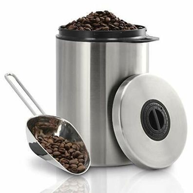 Xavax Kaffeedose für 1kg Kaffeebohnen luftdichter-Behälter + Schaufel Aromadose