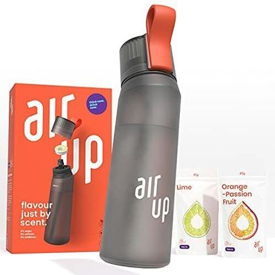 air up Starter-Set-1 x Trinkflasche BPA-freies Tritan 650 ml 3 x Pods Pfirsisch
