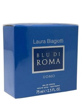 Laura Biagiotti Blu di Roma Uomo 75 ml Eau de Toilette Spray NEU OVP