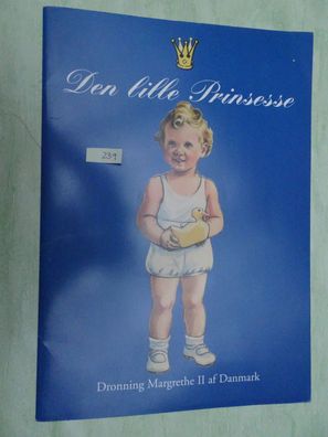 ALT Den lille Prinsesse Dronning Margarethe II af Dänemark Topp 1996 Paper Doll