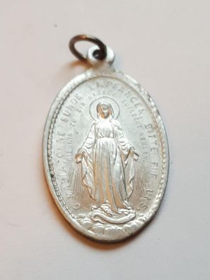 Medaille Anhänger O Maria, ohne Sünde empfangen... 2,8 cm x 1,9 cm