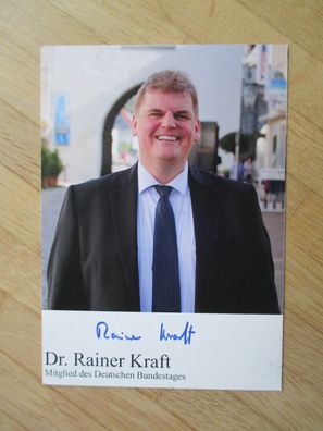MdB AfD Politiker Dr. Rainer Kraft - handsigniertes Autogramm!!