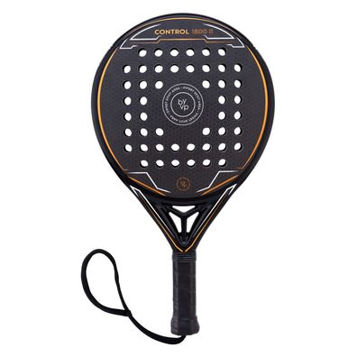 LUXTRI Padel Schläger Control 1800 II Rund Schwarz-Weiß 370g Carbon/ EVA Tennis