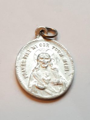 Medaille Anhänger Regina sacri scapu - laris ora pro nobis