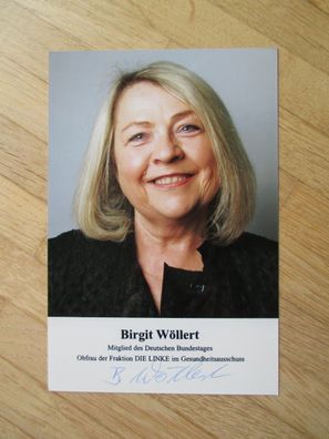 MdB Die Linke Politikerin Birgit Wöllert - handsigniertes Autogramm!!!