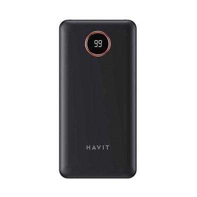 Havit PB74 Powerbank Externer Akku 10000mAh + USB-C, iOS, Micro USB Kabel mit ...
