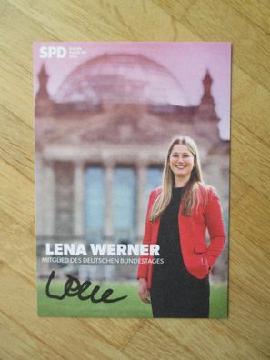 MdB SPD Politikerin Lena Werner - handsigniertes Autogramm!!!