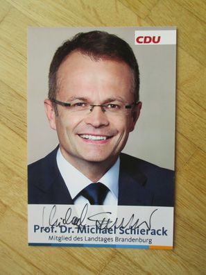 Brandenburg MdL CDU Prof. Dr. Michael Schierack - handsigniertes Autogramm!!!
