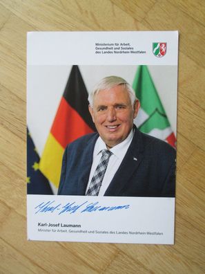 Nordrhein-Westfalen Minister CDU Karl-Josef Laumann - handsigniertes Autogramm!!