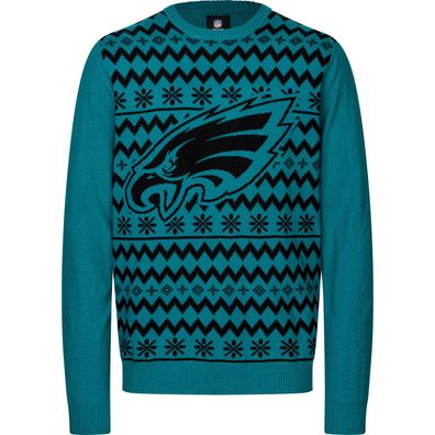 NFL Philadelphia Eagles Ugly Sweater Big Logo 2-Color Christmas Pullover Weihnachten