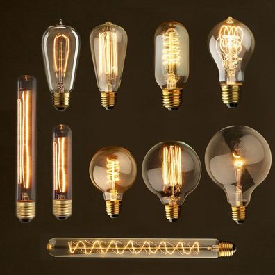 Vintage Lampada Retro-Lampe, Glühlampe Ampulle antike Glühbirne Pendelleuchten