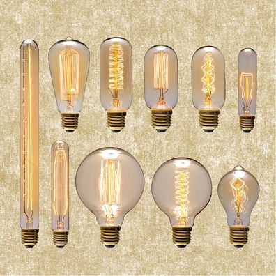 Vintage-Edison-Glühbirne, dekorative Glühlampe mit Glühlampe