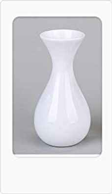 Vase 17cm Brilliant-weiss aus Porzellan