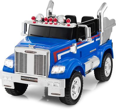 12V Aufsitz Muldenkipper Optimus Prime mit Verstellbarer Kippmulde, Kinderauto LKW