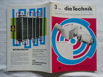 die Technik 1975 , DDR Sonderheft Leipziger Frühjahrs Messe, Reklame Werbung VEB