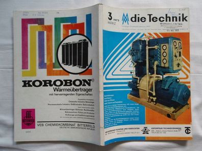 die Technik 1973 , DDR Sonderheft Leipziger Frühjahrs Messe, Reklame Werbung VEB
