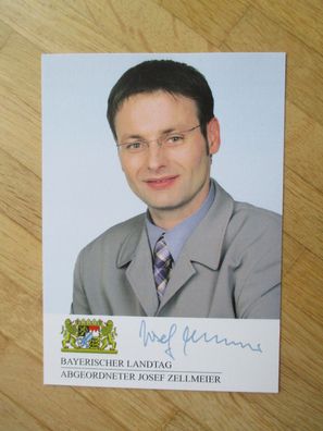 Bayern MdL CSU Josef Zellmeier - handsigniertes Autogramm!!