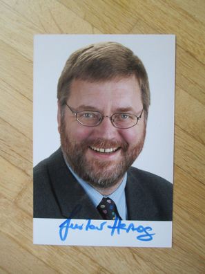 MdB SPD Politiker Gustav Herzog - handsigniertes Autogramm!!!