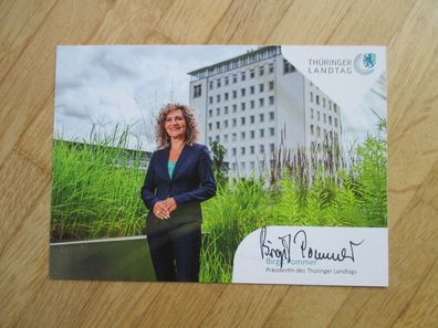 Thüringen Präsidentin Birgit Pommer - handsigniertes Autogramm!!!
