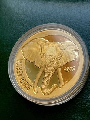 Natura Big Five Elefant 1996 1oz Gold Proof Südafrika