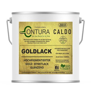 Contura Caldo Goldlack Goldfarbe Gold Effektlack Möbellack Holzlack Metalllack Möbel