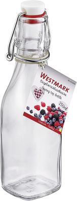 Westmark Bügelverschlussflasche eckig, 250 ml 66282270