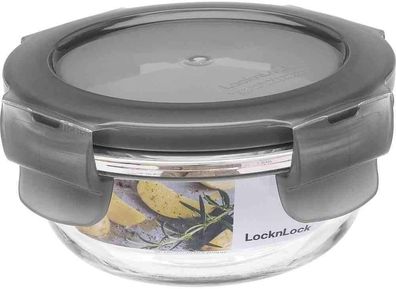 LocknLock oven glass 130ml Ø 100 x 50 mm, Deckelfarbe grau LLG812G