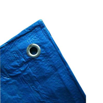 70 g/ m² blau Gewebeplane in verschiedenen Grössen wählbar
