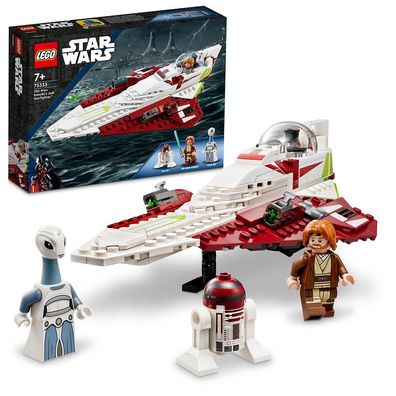 LEGO 75333 Star Wars Obi-Wan Kenobis Jedi Starfighter, Spielzeug zum Bauen mit ...