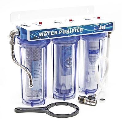 Naturewater NW-PR103 3 Stufen Filter 5µ 20,67mm 1/2&quot; Sedimentfilter Aktivkohle