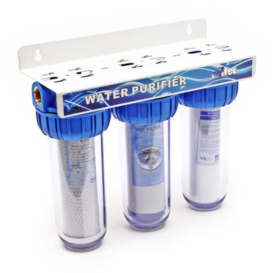 Naturewater NW-BR10B4 3 Stufen Filter 5µ 20,67mm 1/2&quot; Sedimentfilter Aktivkohle