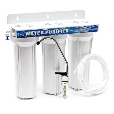 Naturewater NW-PR303 3 Stufen Filter 5µ Sedimentfilter Aktivkohle 2,5m Schlauch