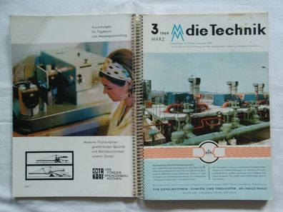 die Technik 1969 , DDR Sonderheft Leipziger Frühjahrs Messe, Reklame Werbung VEB