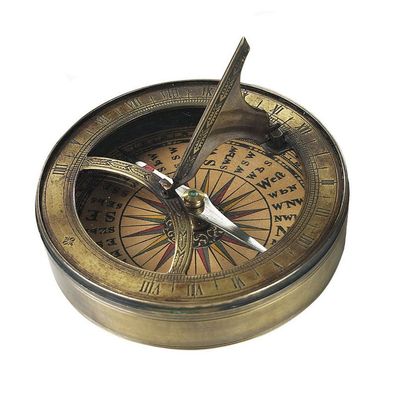 Sonnenuhr und Kompass, aus dem 18. Jahrhundert