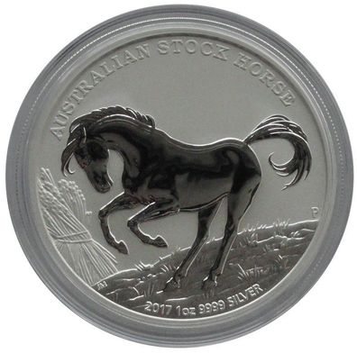 Australien 1 Oz Silber Stock Horse Pferd 2017 mit Zertifikat