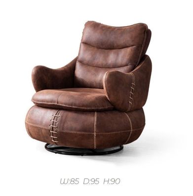 Sessel Sitz Klassisch Design Wohnzimmer Polster Einsitzer Leder Stil Möbel Luxus