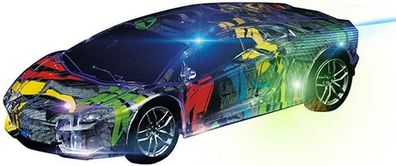 Toi-Toys - Ferngesteuertes Auto - Street Racer Flashy Neon (mit Licht, 18cm)