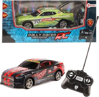 Toi-Toys Ferngesteuertes Auto Rally Racer RC (18cm) Spielzeugauto versch. Farben