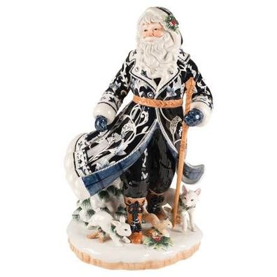 Goebel Fitz and Floyd Fitz & Floyd Christmas Collection Santa im blauen Mantel ...