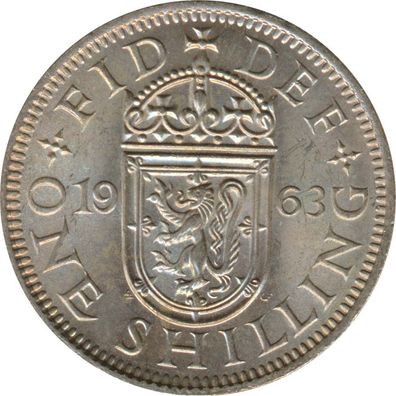 Großbritannien Shilling 1963 Elizabeth II - Schottisches Wappen*