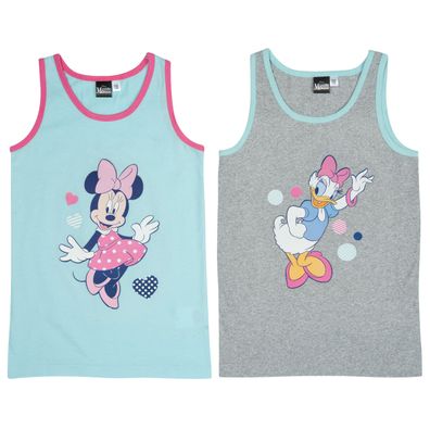 Disney Unterhemd für Mädchen - Minnie & Daisy Kinder Top Hemdchen (2er Pack)