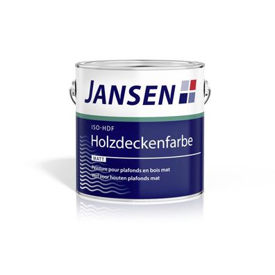 Jansen ISO-HDF Holzdeckenfarbe seidenglänzend 0,75 Liter weiß