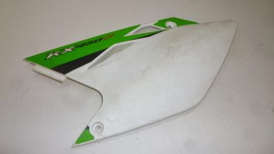 Seitenverkleidung side panel passt an Kawasaki Kxf 450 Kx450f 06-08 weiß-grün