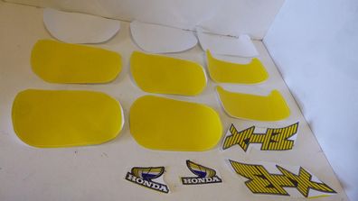 Dekore Aufkleber Sticker Embleme Klebefolien cover passt an Honda gelb