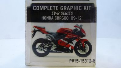 Dekorsatz Aufkleber Sticker graphic kit passt an Honda Cbr 600 09-12 rot -sw
