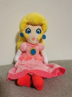 Super Mario Prinzessin Peach Plüsch Figur Stofftier Kuscheltier 25 cm