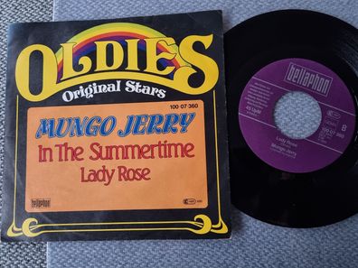 Mungo Jerry - In the summertime/ Lady Rose 7'' Vinyl Germany