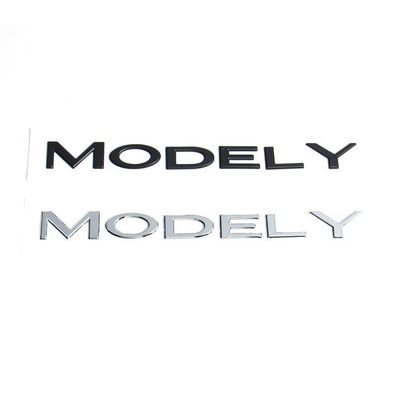 Für Tesla Model3 ModelY Buchstabenlogo Hinteres Kofferraumemblem Rückenaufkleber